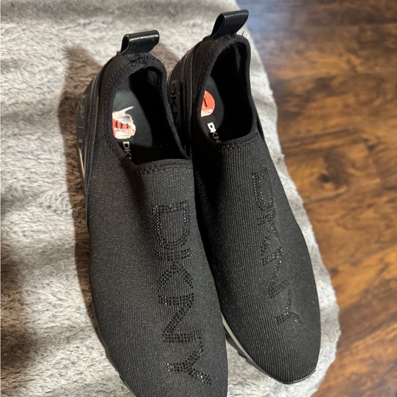 DKNY Black Slip-On Shoes - Picture 1 of 3
